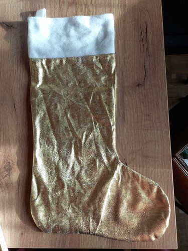 Nikolausstiefel gold 43cm - nikolausstiefel,,