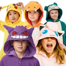 Onesie Kigurumi Pyjama Kinder Karneval Pokemon Jumpsuit Kostüm Warm 95-145 cm