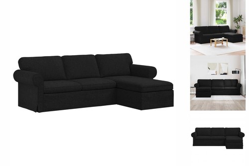 Sofa schwarz 245x138x80 - schwarz,