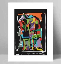 Poster, A4, Kunstdruck Three Musicians Picasso Inspiriert 300gsm Druck