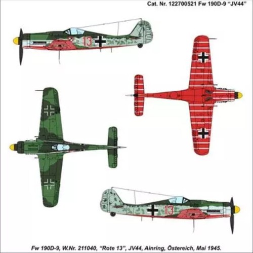 190d rote 13 - fw-190d-9, oblt