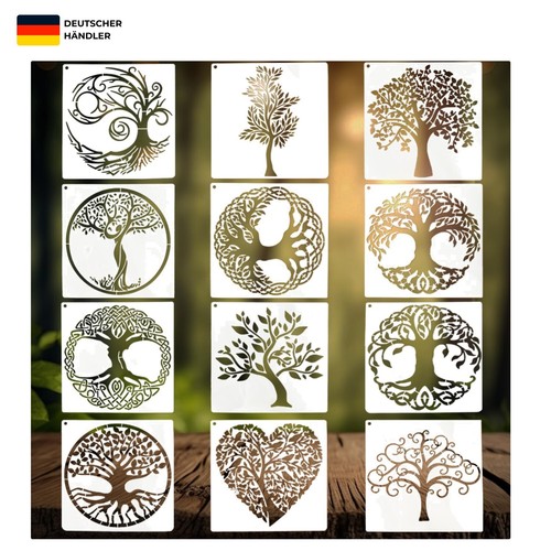 Baum schablonen stück - baum-schablonen,,
