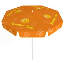 Sonnenschirm Summer-Sale ∅ 180 cm ✓ in Deutschland bedruckt ✓ Rund ✓ Bunt 