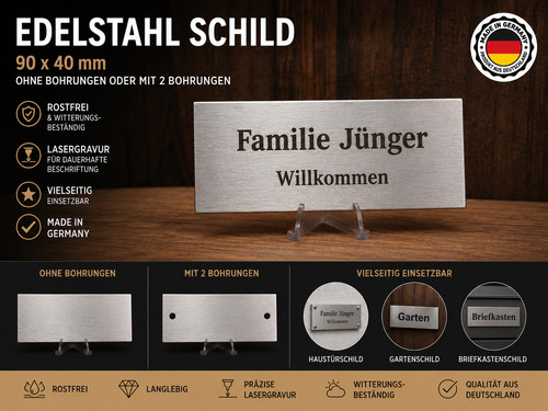 Türschild gravur namensschild - türschild,