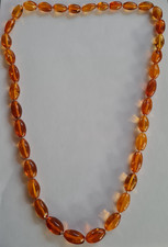 antike Beinsteinkette Bernstein Kette - endlos - einzeln geknotet - Nachlass