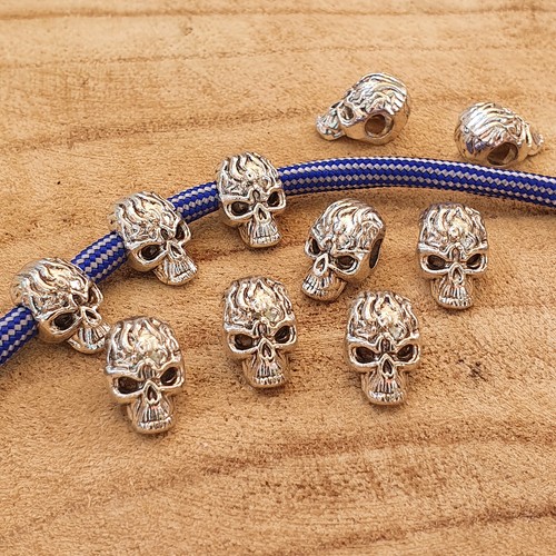 Skull totenkopf bead - 10,
