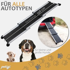 Teleskop Auto Hunderampe Ausziehbar Aluminium Hunde Rampe rutschfest 90kg petigi