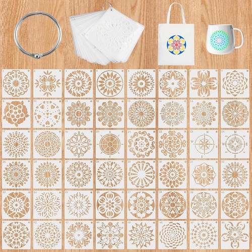 48er mandala schablonen set - 48er,