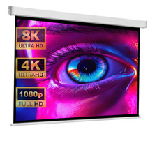 1:1 Rollolux Advanced Heimkino Beamer Motorleinwand 180 x 180 (176x176) 98" 4K