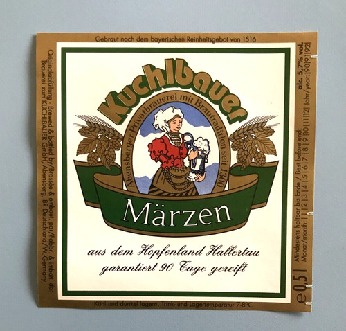 Altes bieretikett brauerei - ,,