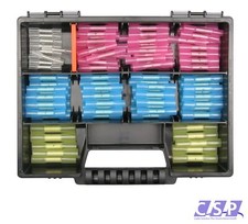 Schrumpfverbinder 140 Teile Sortiment Quetschverbinder Industrie KFZ LKW Box 5