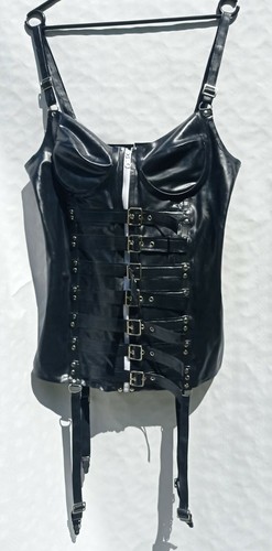 Latex korsett schwarz - latex, xl