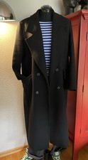 Langer Mantel, Schwarz, Oversize, 2 Reiher, ZARA, Gr M, Wollgemisch, Bohostyle