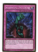 Yugioh BODENLOSE FALLGRUBE , pgld-de069 Gold Rare deutsch Near Mint 1. Auflage