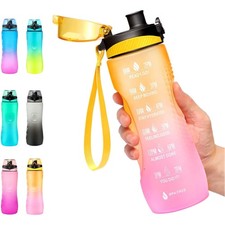 Motivations Wasserflasche 750 ml aus Tritan mit Flip Top und Trageschlaufe