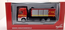 Herpa 047609 - Feuerwehr Wechsellader Abroller Container  MB Actros L MP2