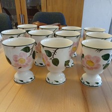 11 x Villeroy & Boch Wild-Rose Porzellan Becher, Kakaobecher, Pokal 12 cm 