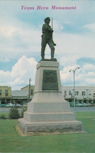 Texas hero monument gonzales - texas,