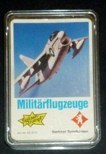 QUARTETT - MILITÄRFLUGZEUGE - BERLINER SPIELKARTEN 6316731   32 KARTEN KOMPLETT