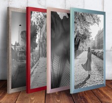 Bilderrahmen Bern in Beige Vintage Grün Metallic Rosé Rot mit Kunstglas klar