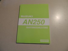 SUZUKI AN250 Burgman  1998 Wartungs Reparatur  Werkstatt hand buch