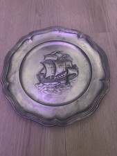 Zinnteller / Wandteller mit