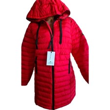 Alpenblitz Jacke Damen Mantel Parka Steppjacke 40 bis 48 rot Kapuze (7 941)