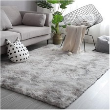 Hochflor Teppich 160x230 Grau