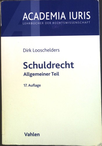 Schuldrecht allgemeiner - -,