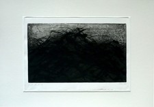 MAX UHLIG - Großes Buschwerk - Radierung mit Passepartout - signiert