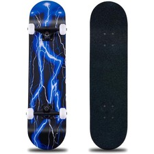 Skateboard Kinder Erwachsene Anfänger 31x8 Zoll Ahornholz ABEC-11 Rollen