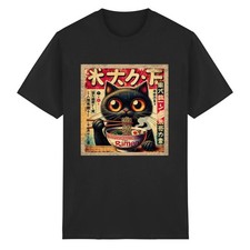 Herren T Shirt Katze Ramen