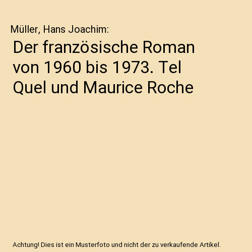 Der französische roman von - der,