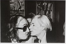 ANDY WARHOL kissing SALVADOR