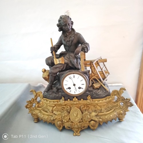 Antike franz figuren pendule - figuren,