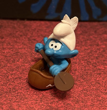 Schlumpf Indianer im Kanu