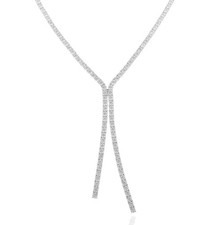 925 Silber Collier rhodiniert