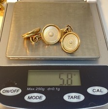 Manschettenknöpfe gold 333 - manschettenknöpfe,