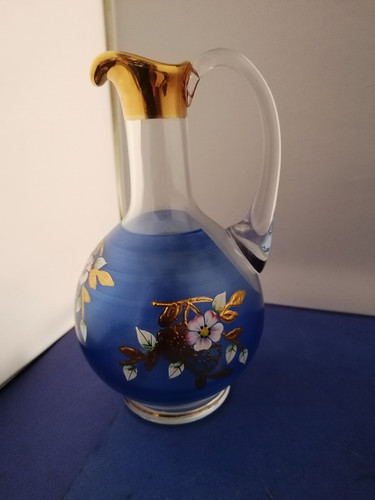 Glas krug handbemalt m - handbemalt,