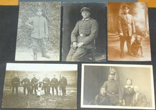 5 Ansichtskarten Postkarten AK Fotos - Militaria 1. WK + 2. WK - Soldaten