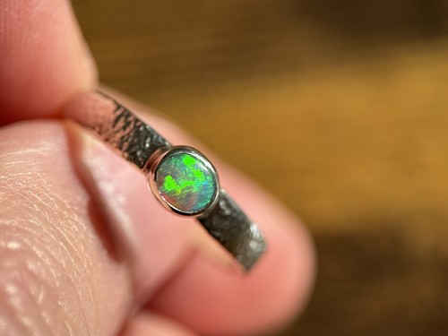 Opal ring silber - (größe, 55)silber