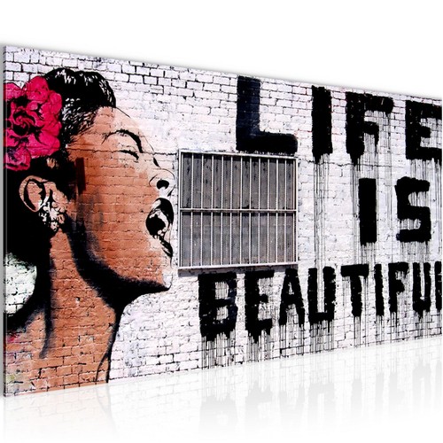 Wandbild banksy life - banksy, is