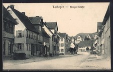 Tailfingen / Albstadt, Ebinger Strasse mit Geschäften, Ansichtskarte 