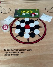 22 Stck. Carrom Board Glanz