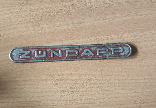 Zündapp emblem schild 130x17 - zündapp,