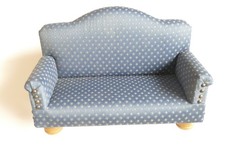 Puppensofa  blau Polsterarbeit