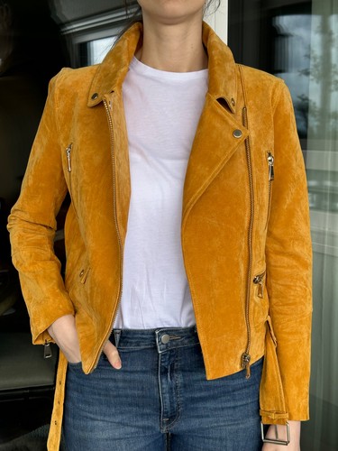 Lederjacke gelb jacke aus - lederjacke,