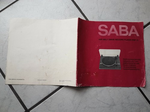 Saba bedienungsanleitung für - saba,