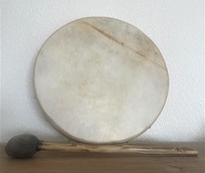 B-Ware Terre Schamanentrommel Ziege Haut rund 40cm mit Schlägel