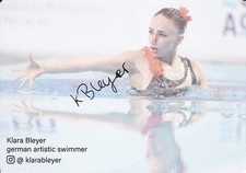 Klara BLEYER - Deutschland, Gold EM 2025 Schwimmen, Original-Autogramm!